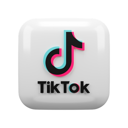 Free Tiktok  3D Logo