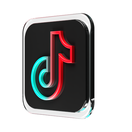 Free Tiktok  3D Logo