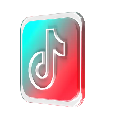 Free TikTok  3D Logo