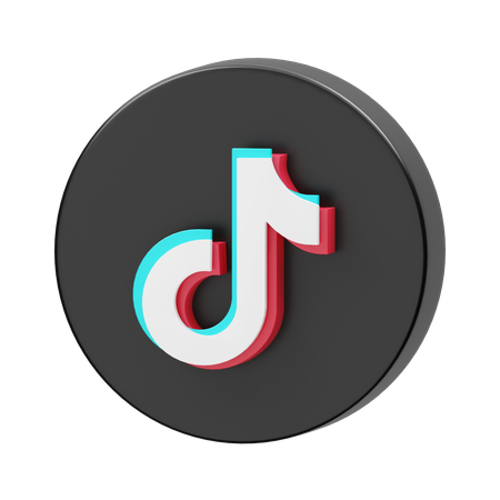 Free Tiktok  3D Logo