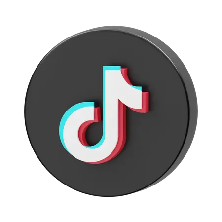 Free Tiktok  3D Logo