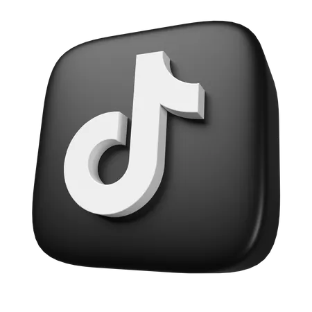 Free Tiktok 3 D Logo Icon 3D Icon