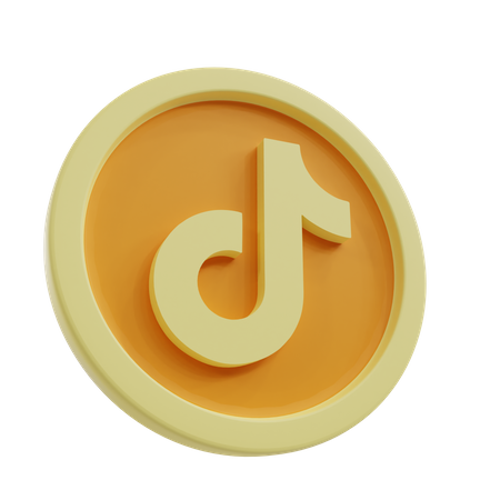 Free Tiktok Coin 3D Icon