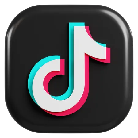 Free TikTok Logo  3D Icon