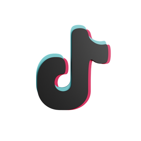 Free Tiktok_logo  3D Icon