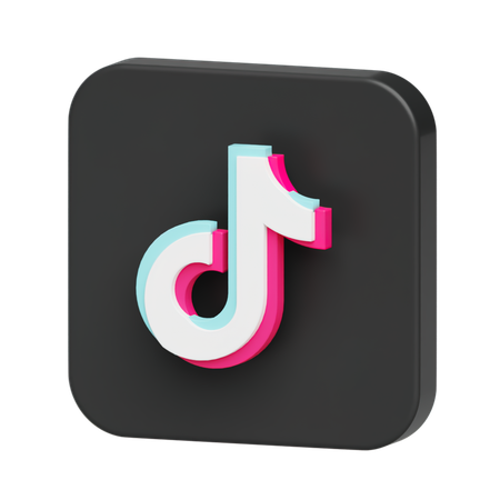 Free Tiktok Logo  3D Icon