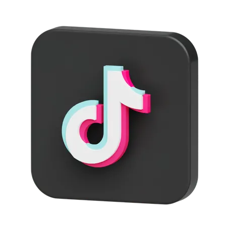 Free Tiktok Logo  3D Illustration