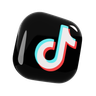 tiktok logo emoji 3d