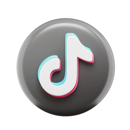 Free Tiktok Logo  3D Icon