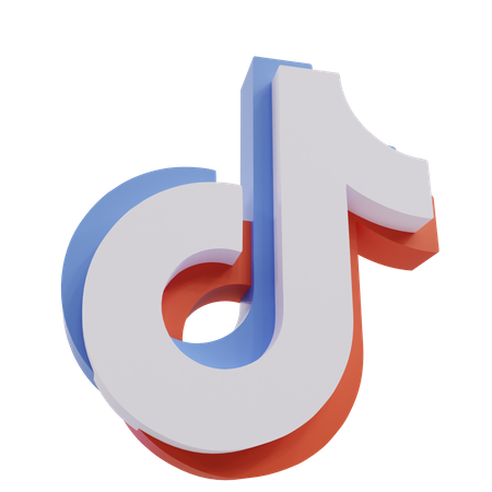 Free Tiktok Logo 3D Icon