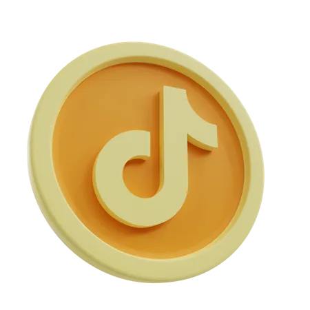 Free Moeda tiktok  3D Icon