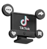 Tiktok On Desktop Monitor