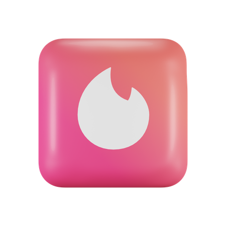 Free Tinder  3D Logo