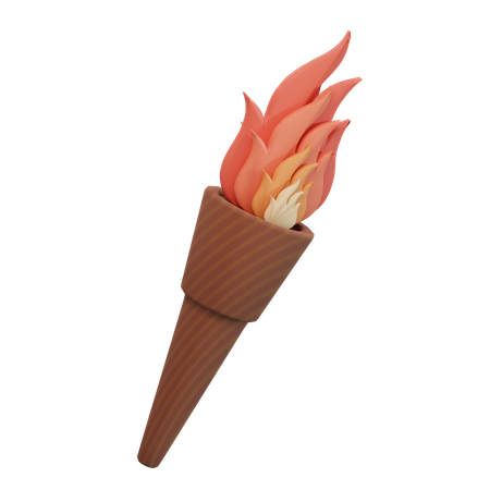 Free Torch  3D Icon
