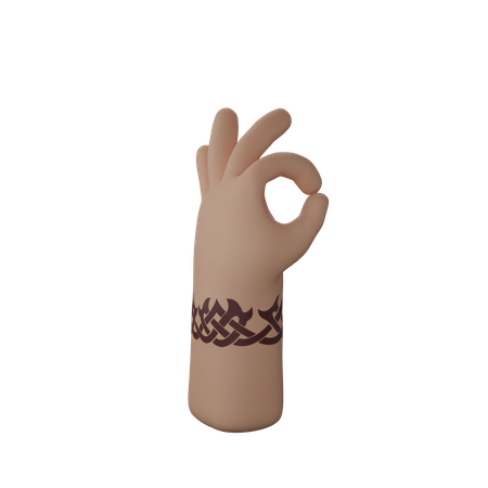 Free Tout va bien, geste  3D Icon