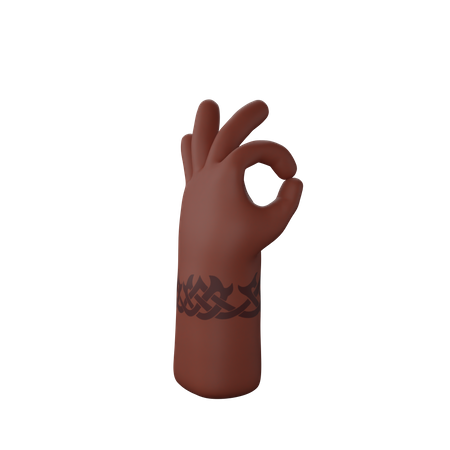 Free Tout va bien, geste  3D Icon