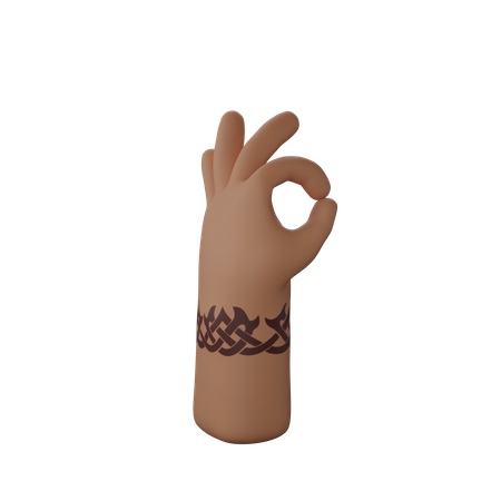 Free Tout va bien, geste  3D Icon