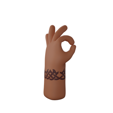 Free Tout va bien, geste  3D Icon