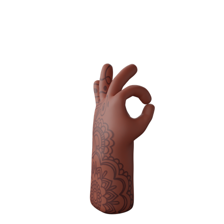 Free Tout va bien, geste  3D Icon
