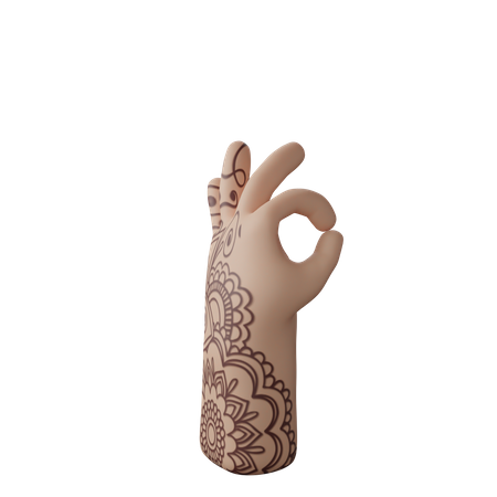 Free Tout va bien, geste  3D Icon