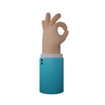 Free Tout va bien, geste de la main  3D Icon