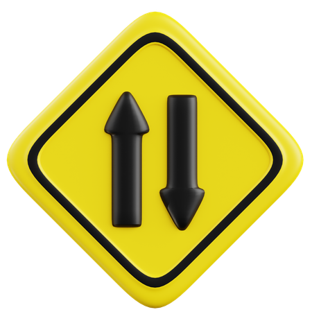 Free Trafic bidirectionnel  3D Icon