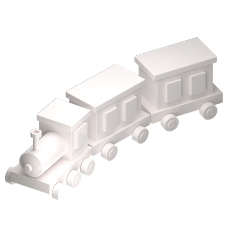 Free Train  3D Illustration