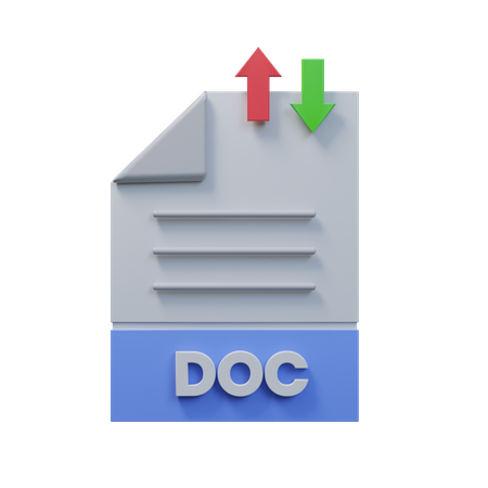 Free Transfer Doc File  3D Icon