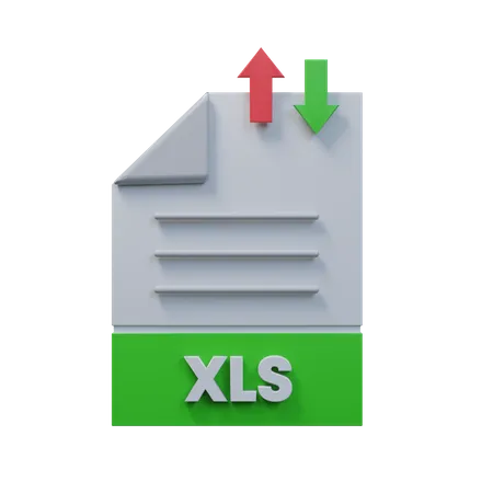 Free Transfer Xls File  3D Icon