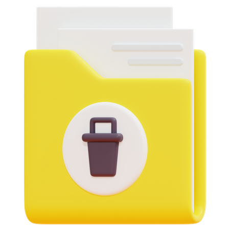 Free Trash Folder  3D Icon