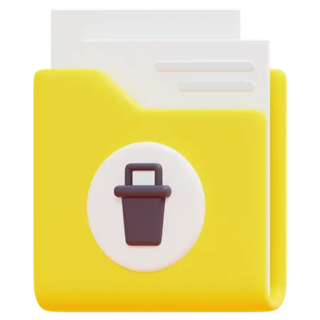 Free Trash Folder  3D Icon
