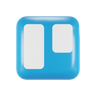 3d trello application logo emoji