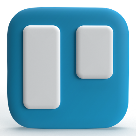 Free Logotipo do Trello  3D Icon