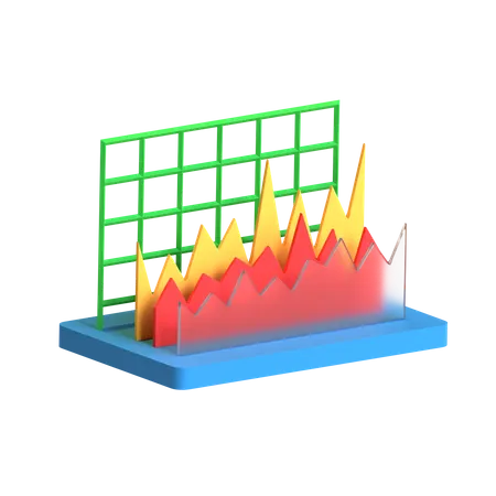 Free Trend Chart  3D Icon