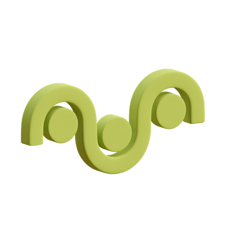 Free Tri twirl and cylinder  3D Illustration