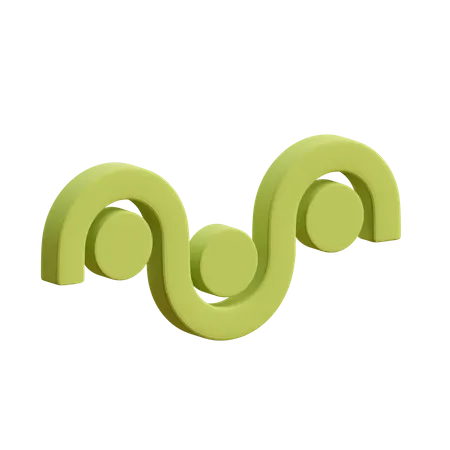 Free Tri twirl and cylinder  3D Illustration