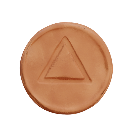 Free Triangle Dalgona Candy  3D Icon