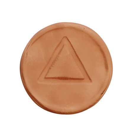 Free Caramelo triangulo dalgona  3D Illustration