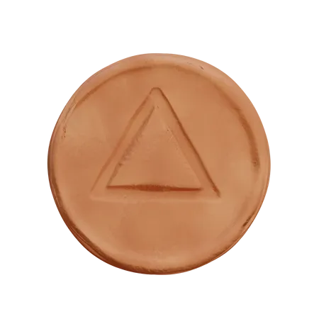 Free Caramelo triangulo dalgona  3D Illustration