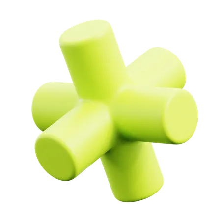 Free Formes abstraites de tube vert  3D Icon