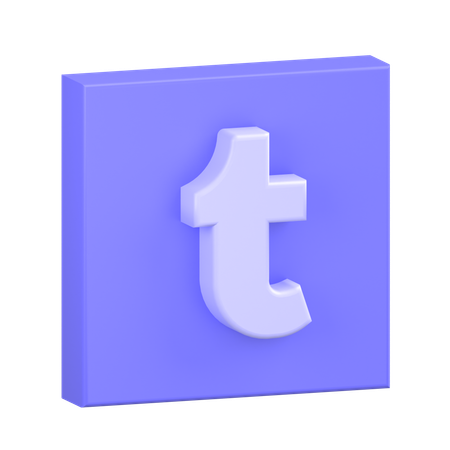 Free Tumblr-1  3D Icon