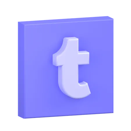 Free Tumblr-1  3D Icon