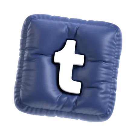 Free 3 D Inflated Tumblr Logo 3D Icon