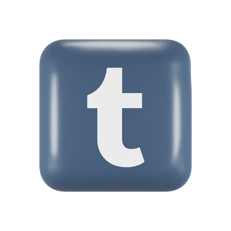 Free Tumblr  3D Logo