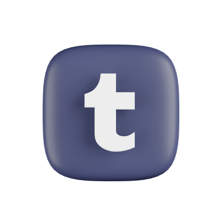 Free Tumblr  3D Icon