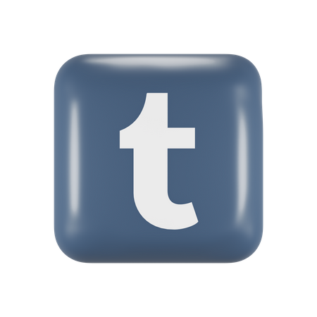 Free Tumblr  3D Logo