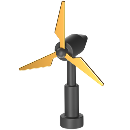 Free Turbina de vento  3D Icon