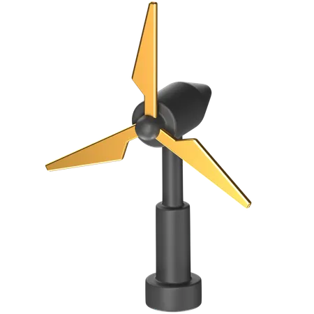Free Turbina de vento  3D Icon