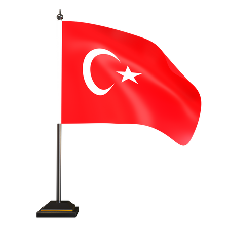 Free Turkey Flag  3D Icon
