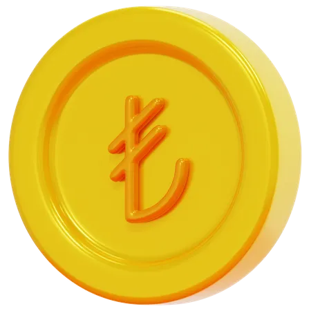 Free Turkish Lira  3D Icon